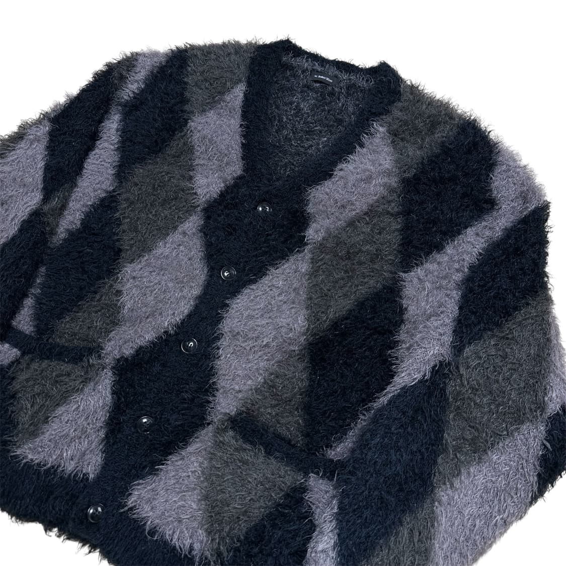 넘버나인 아가일 모헤어 가디건 상품이미지3