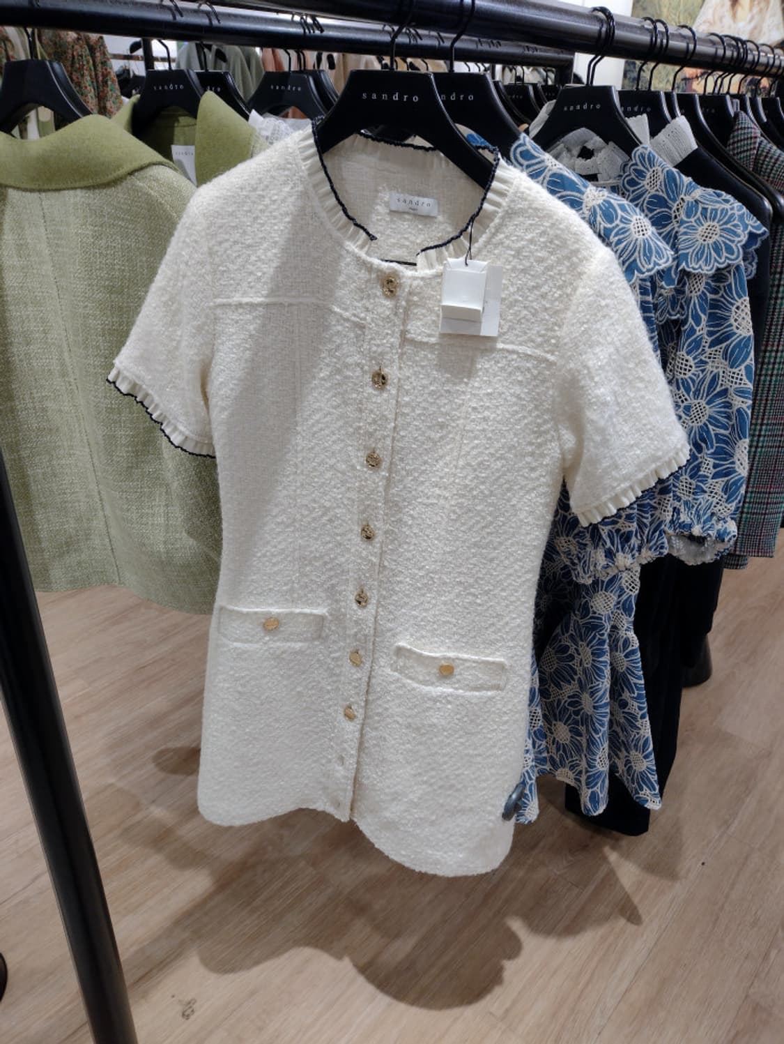 산드로 트위드 미니원피스 상품이미지2