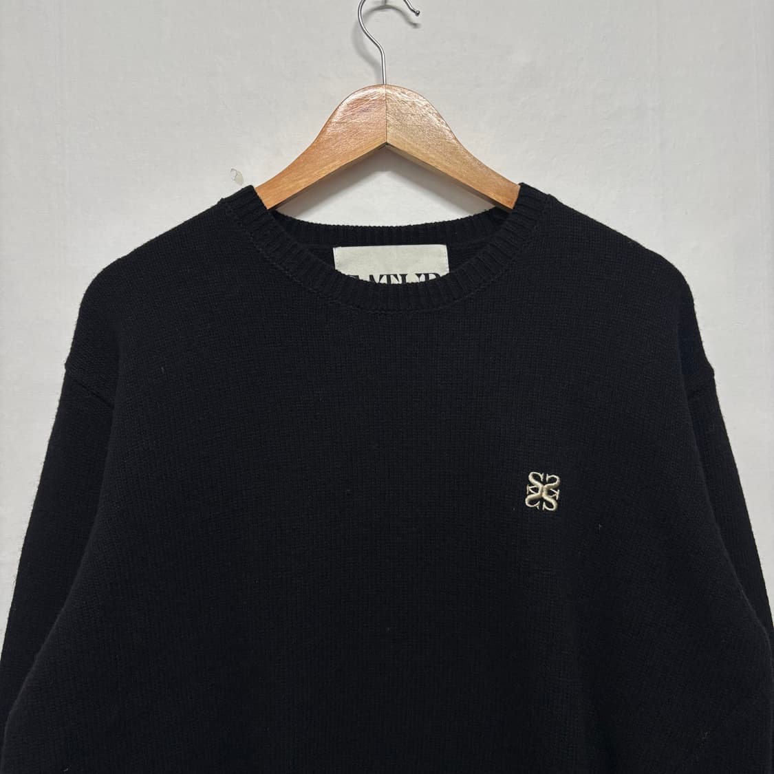 세터 블랙 언발란스 캐시미어 니트 상품이미지2