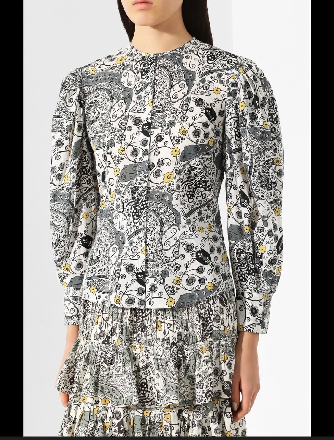 이자벨마랑 플로럴 블라우스 상품이미지1