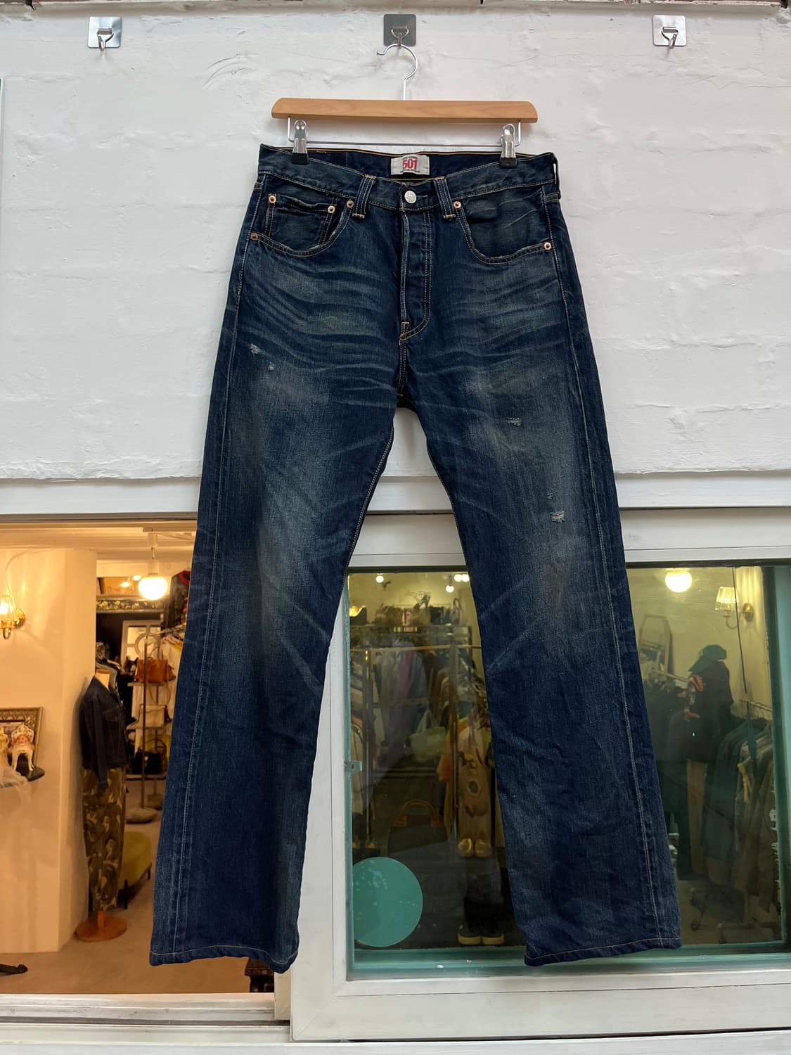 Levis 501 워싱 데님 팬츠 31/32 상품이미지1