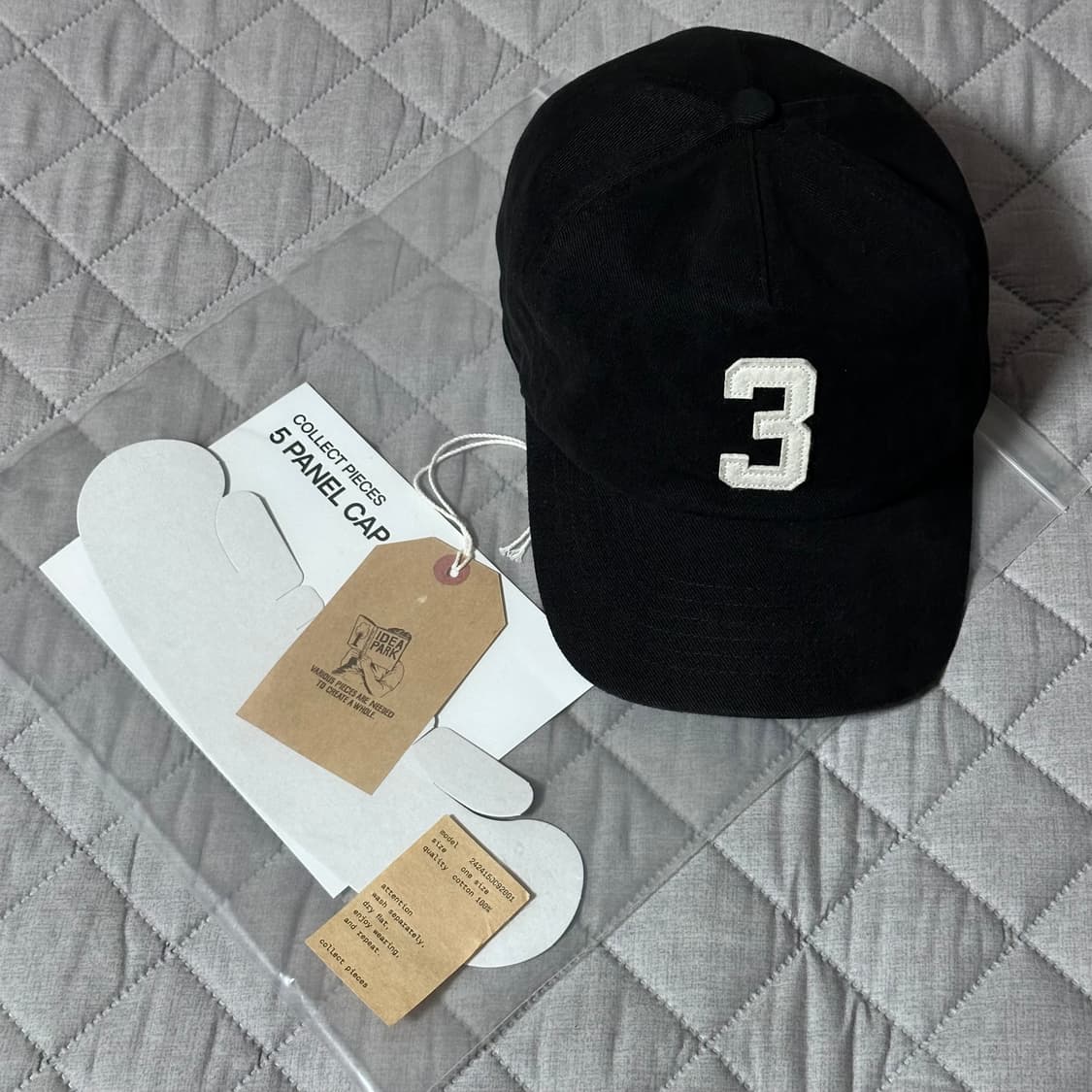 컬렉트피시스 3 볼캡 블랙 상품이미지1