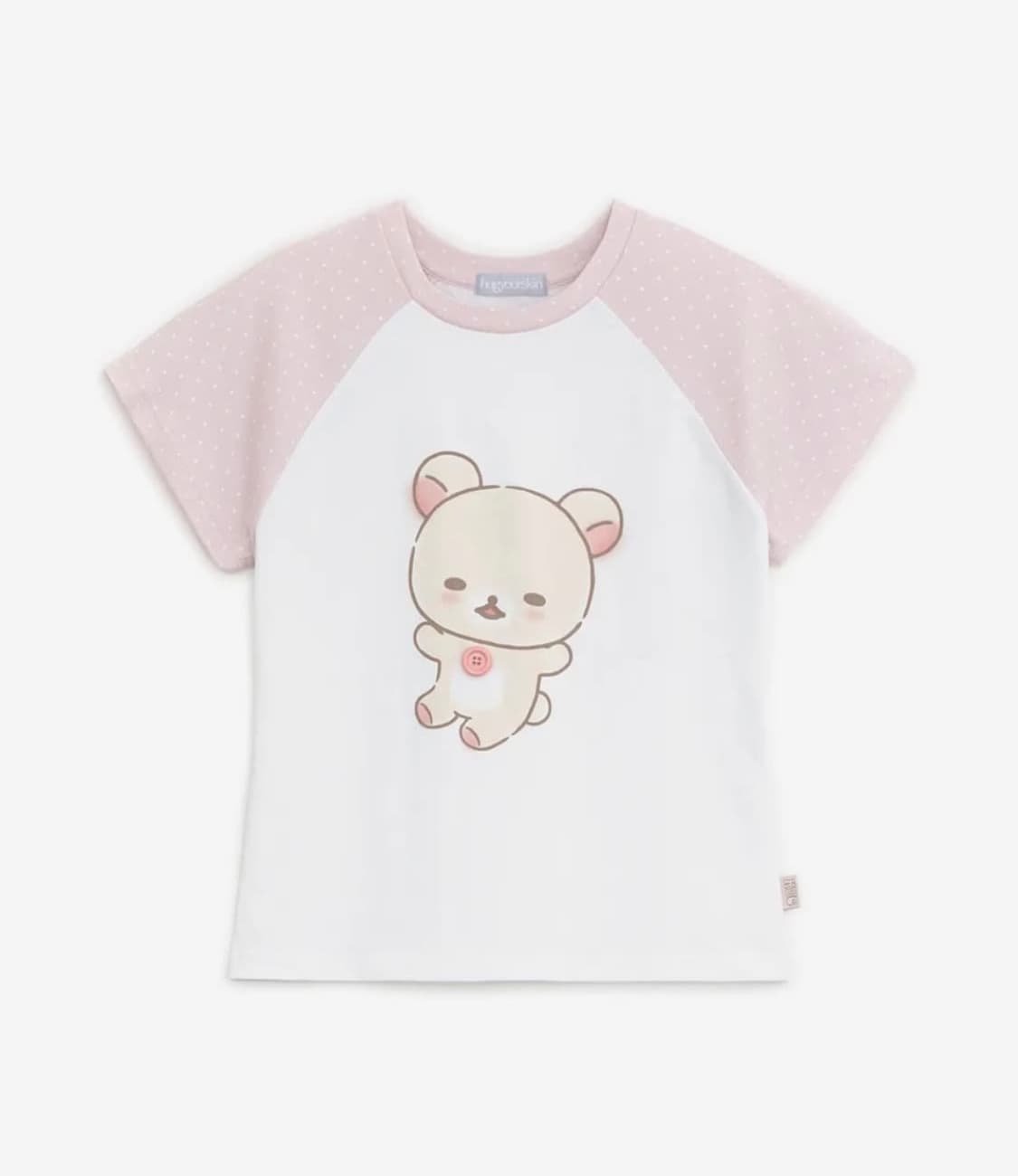 허그유어스킨 코리락쿠마 도트 반팔 티셔츠 상품이미지1