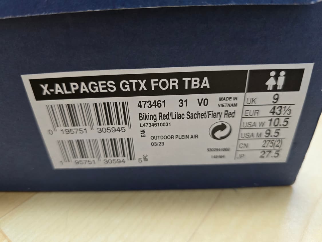 살로몬 브로큰암 X-ALPAGES GTX Usa 9.5 사이즈 팝니다 상품이미지7