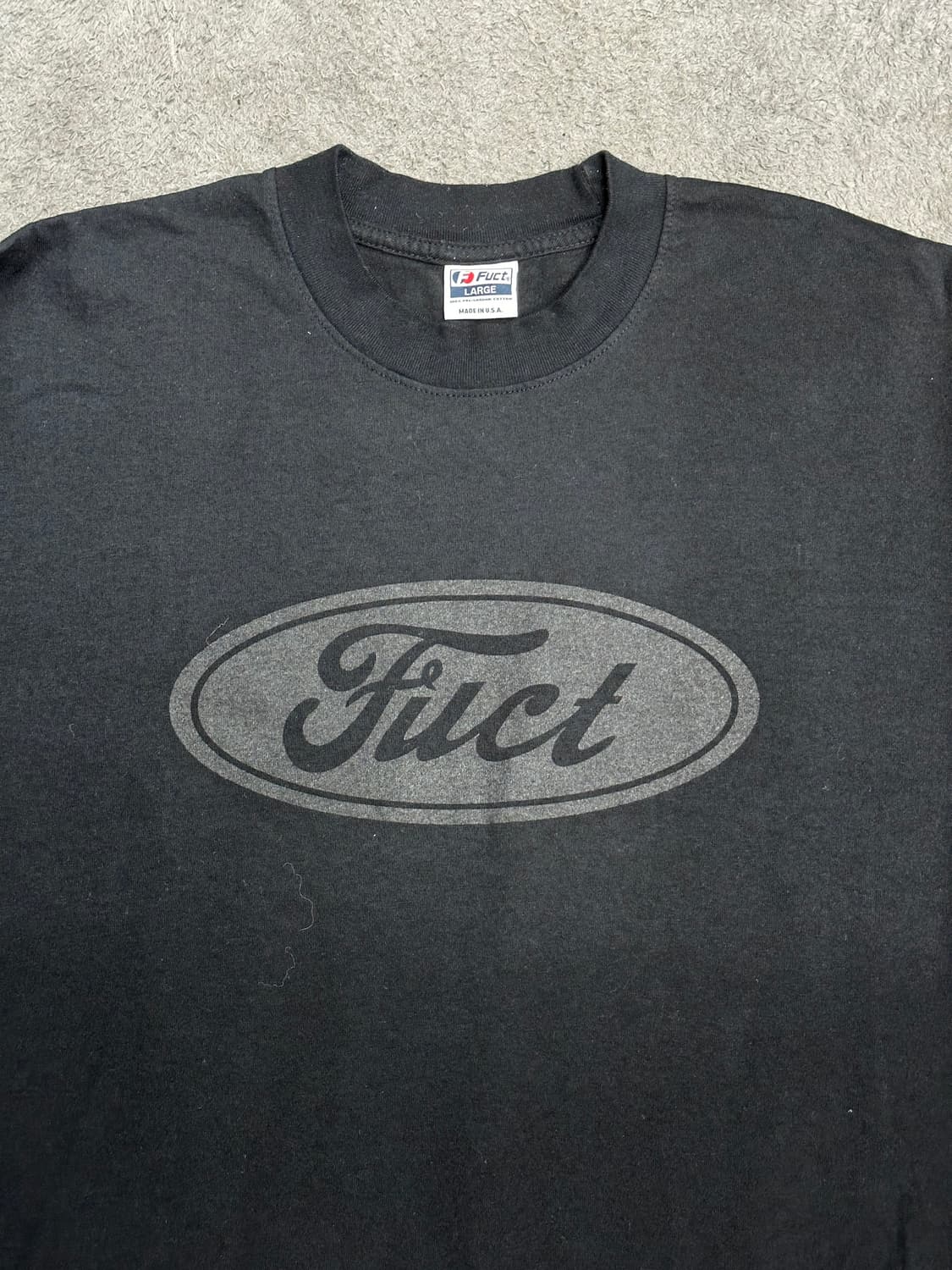 FUCT OVAL Logo 롱슬리브 블랙 L 상품이미지3