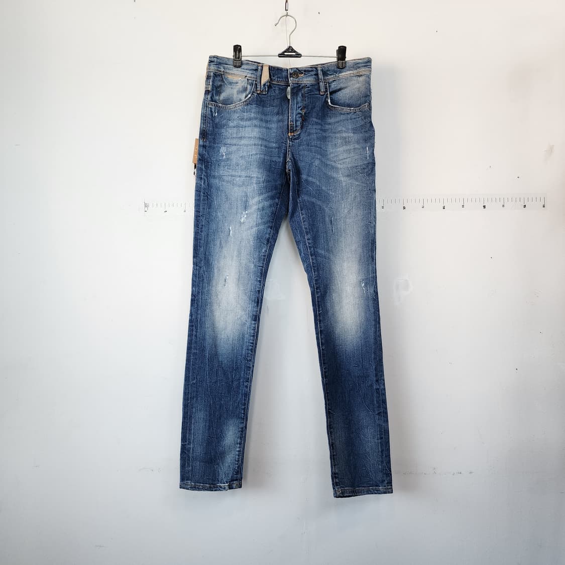 안토니 모라토 데미지 워싱 블루 데님 청바지 상품이미지1