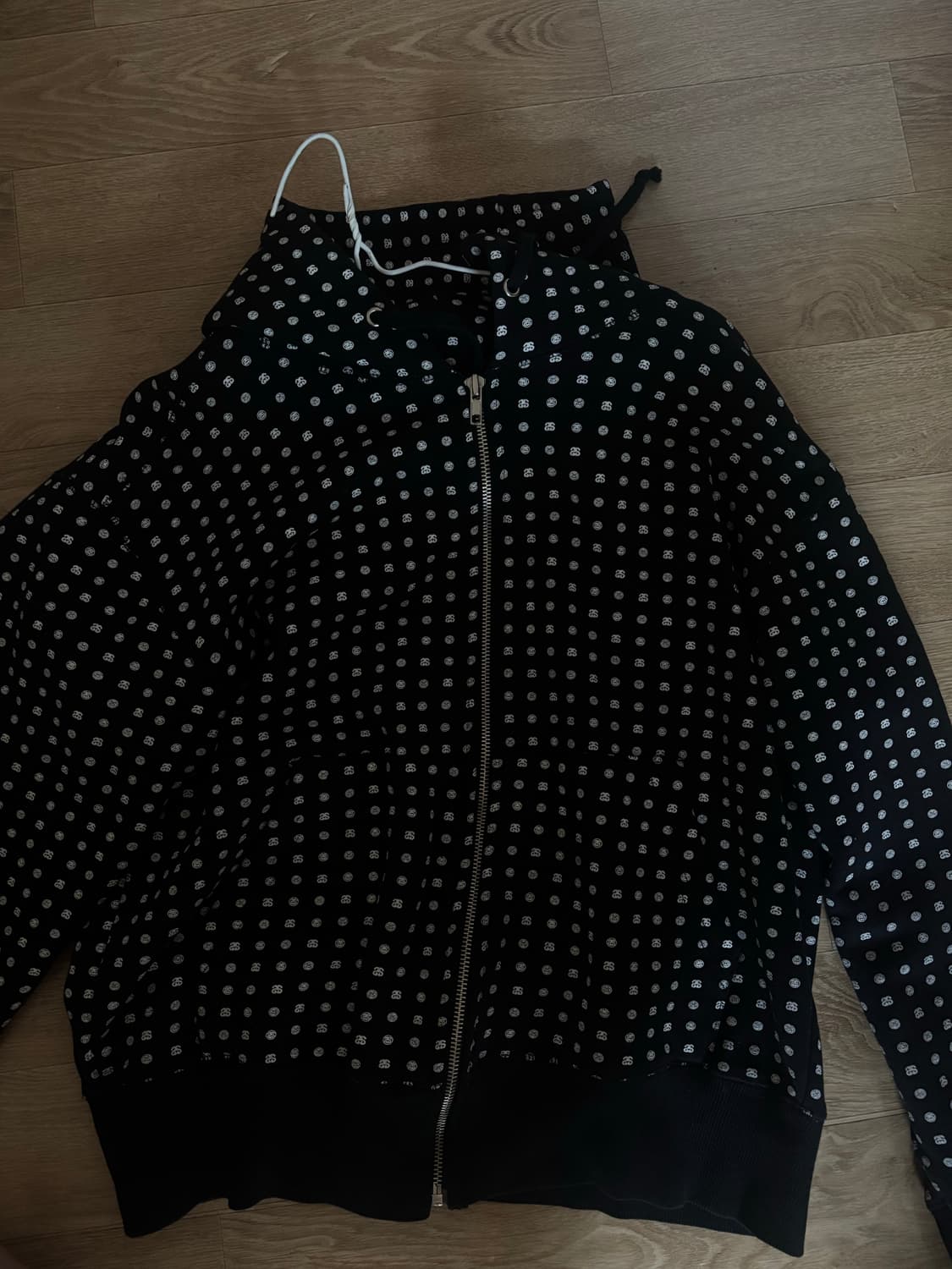 스투시 땡땡이 후드집업 상품이미지1