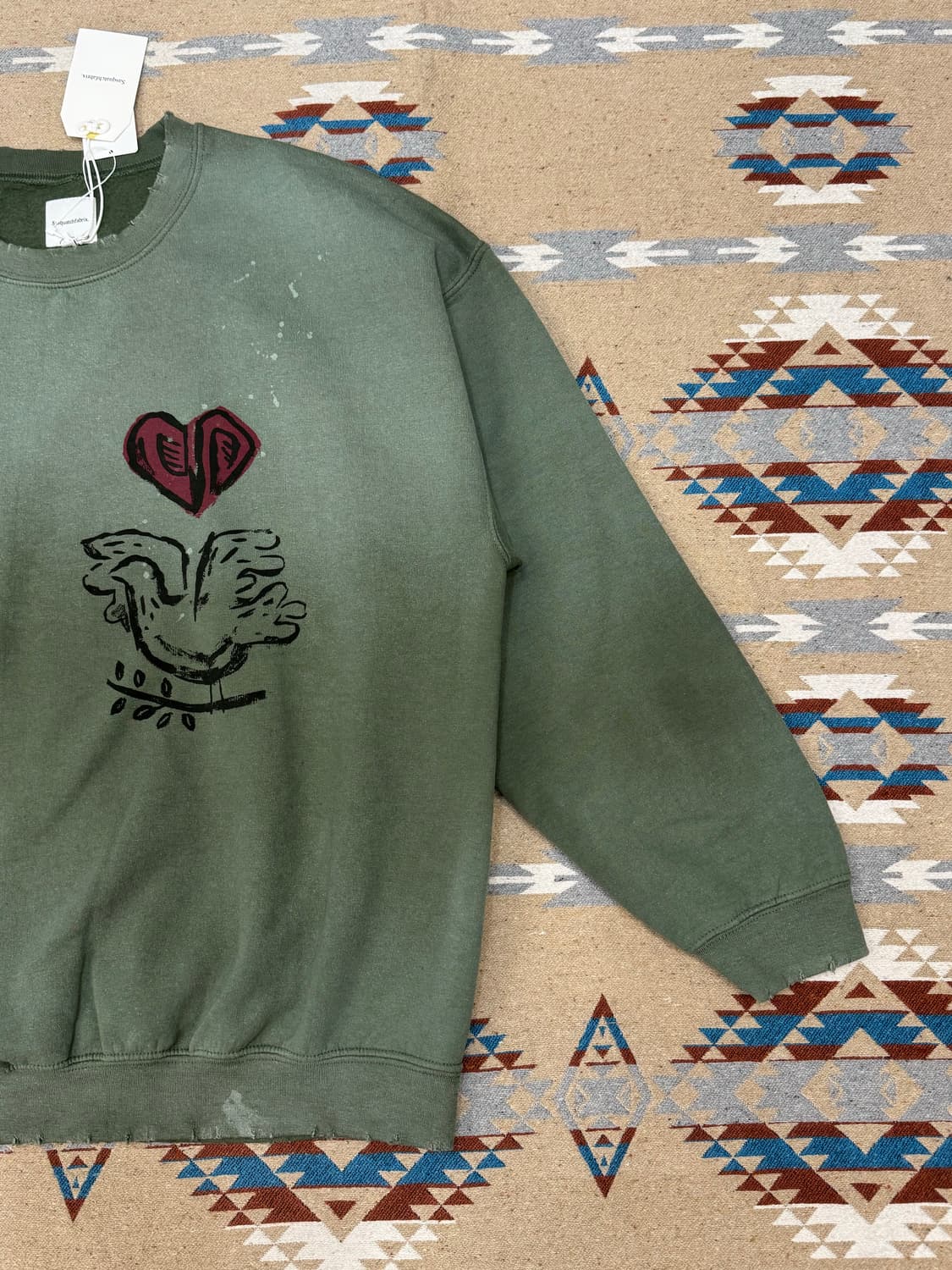 [XL] 사스콰치패브릭스 빈티지 스웻셔츠 올리브 상품이미지3