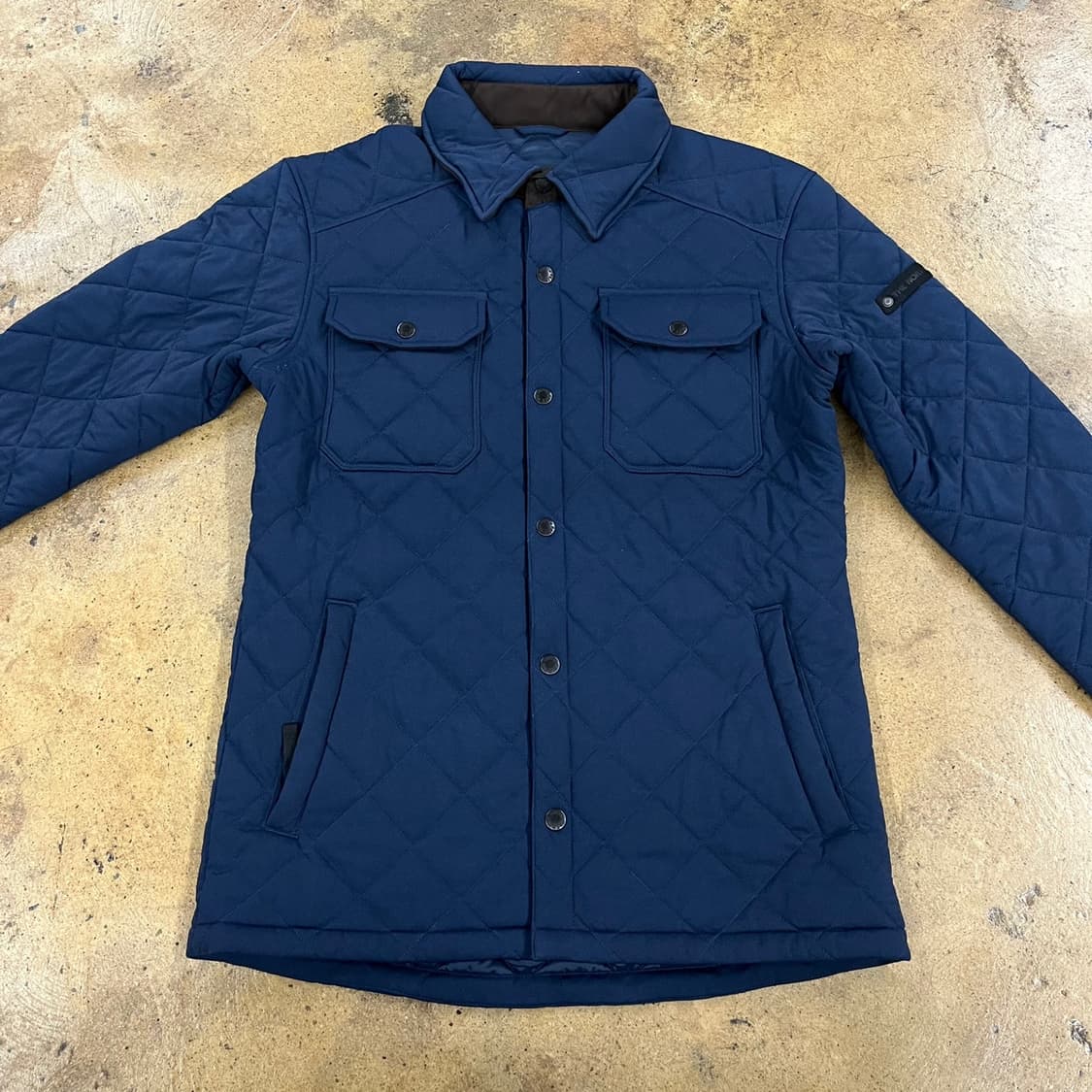 [정품/M] 노스페이스 네이비 퀼팅 자켓 패치 포인트 b17 상품이미지3