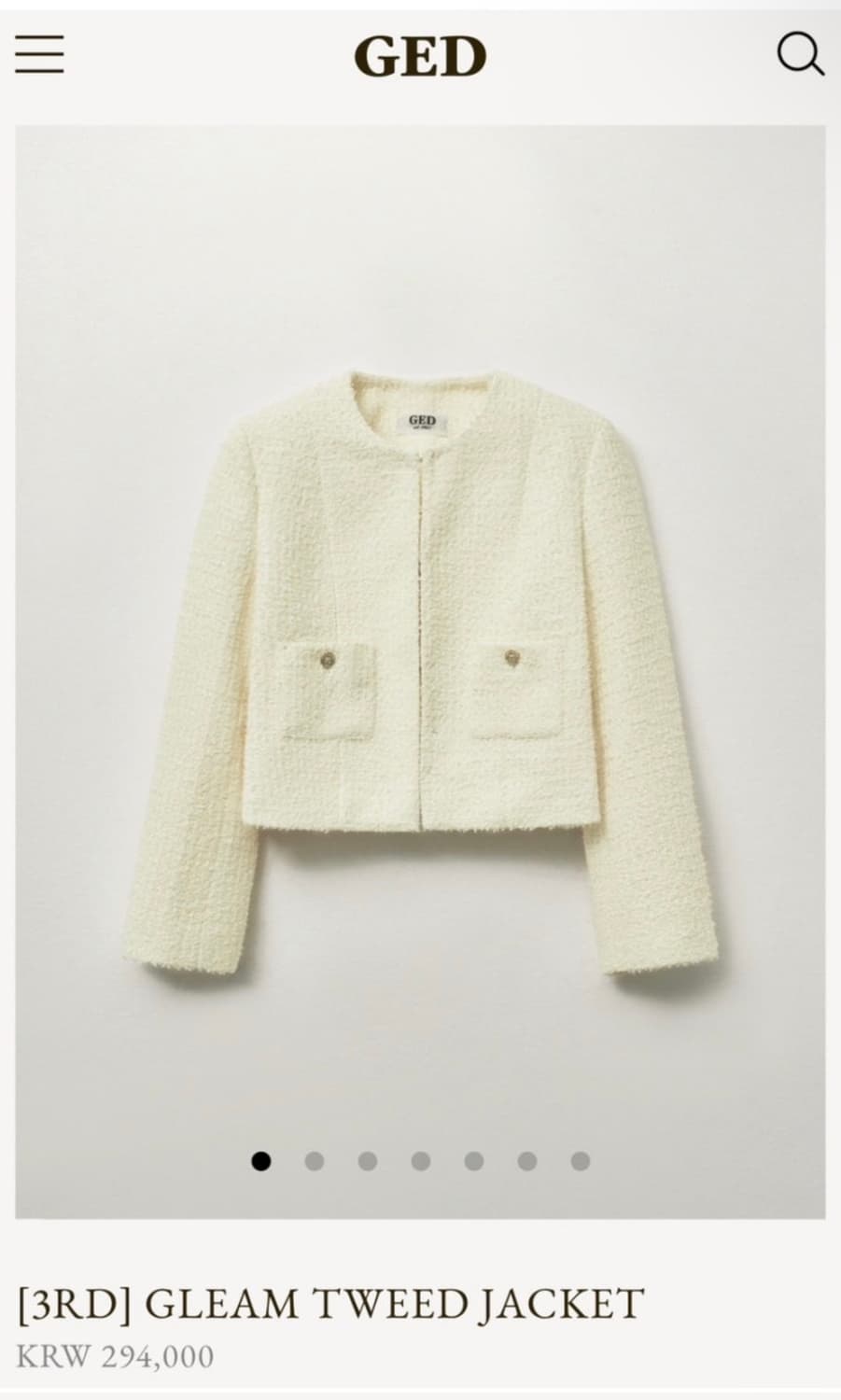 게드 ged 트위드자켓 상품이미지1