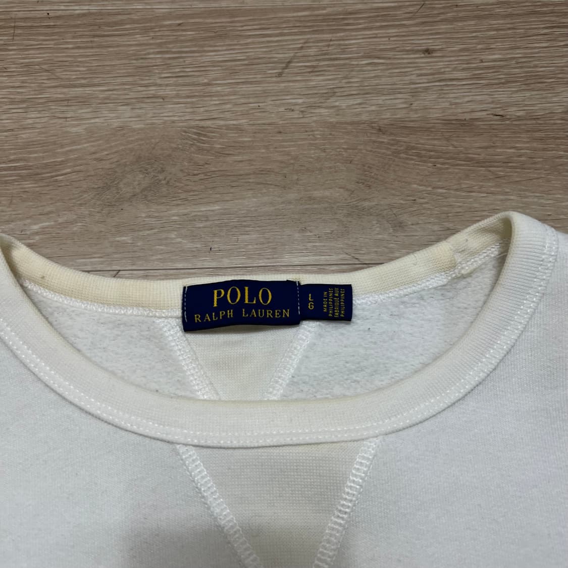 폴로 랄프로렌 폴로베어 기모 맨투맨 티셔츠 [화이트] L/100 상품이미지4