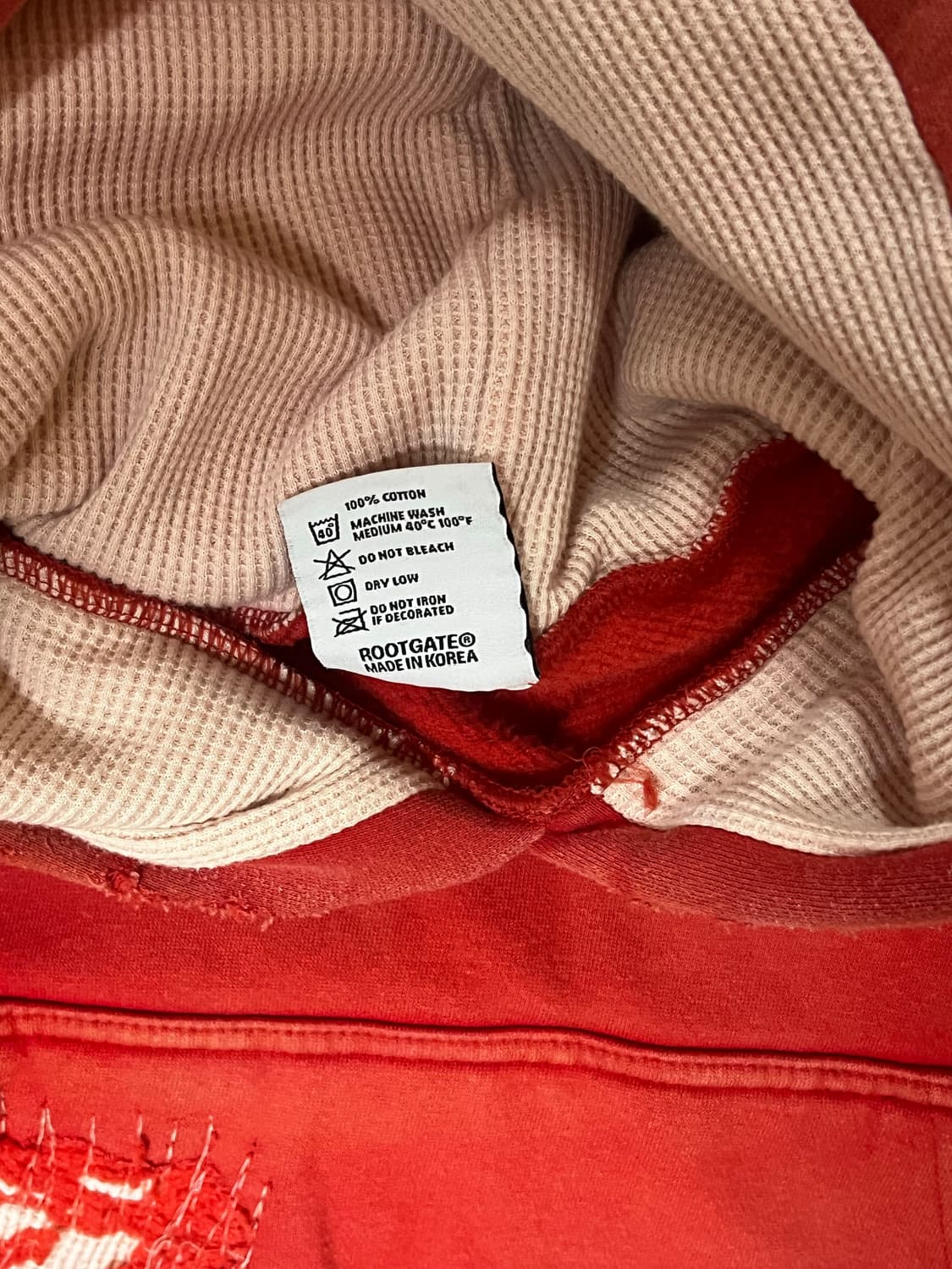 빈티지 주황색 후디 상품이미지1