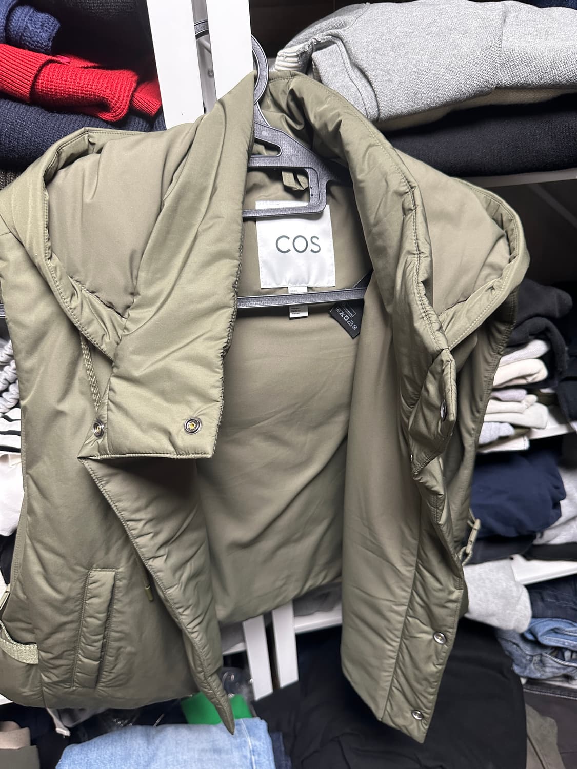 코스 후드 조끼 패딩 M/L 상품이미지2