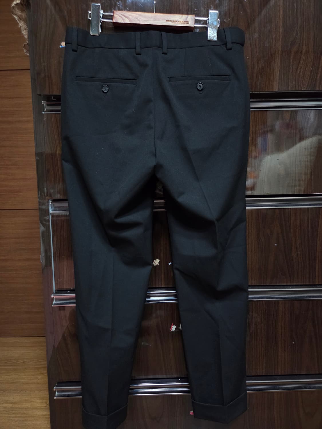 무신사 스탠다드 턴업 크롭 블랙 31 상품이미지3