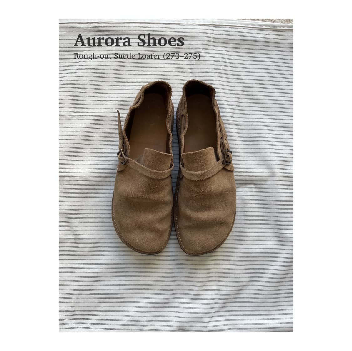 오로라 슈즈 러프아웃 스웨이드 로퍼(270–275) 상품이미지1