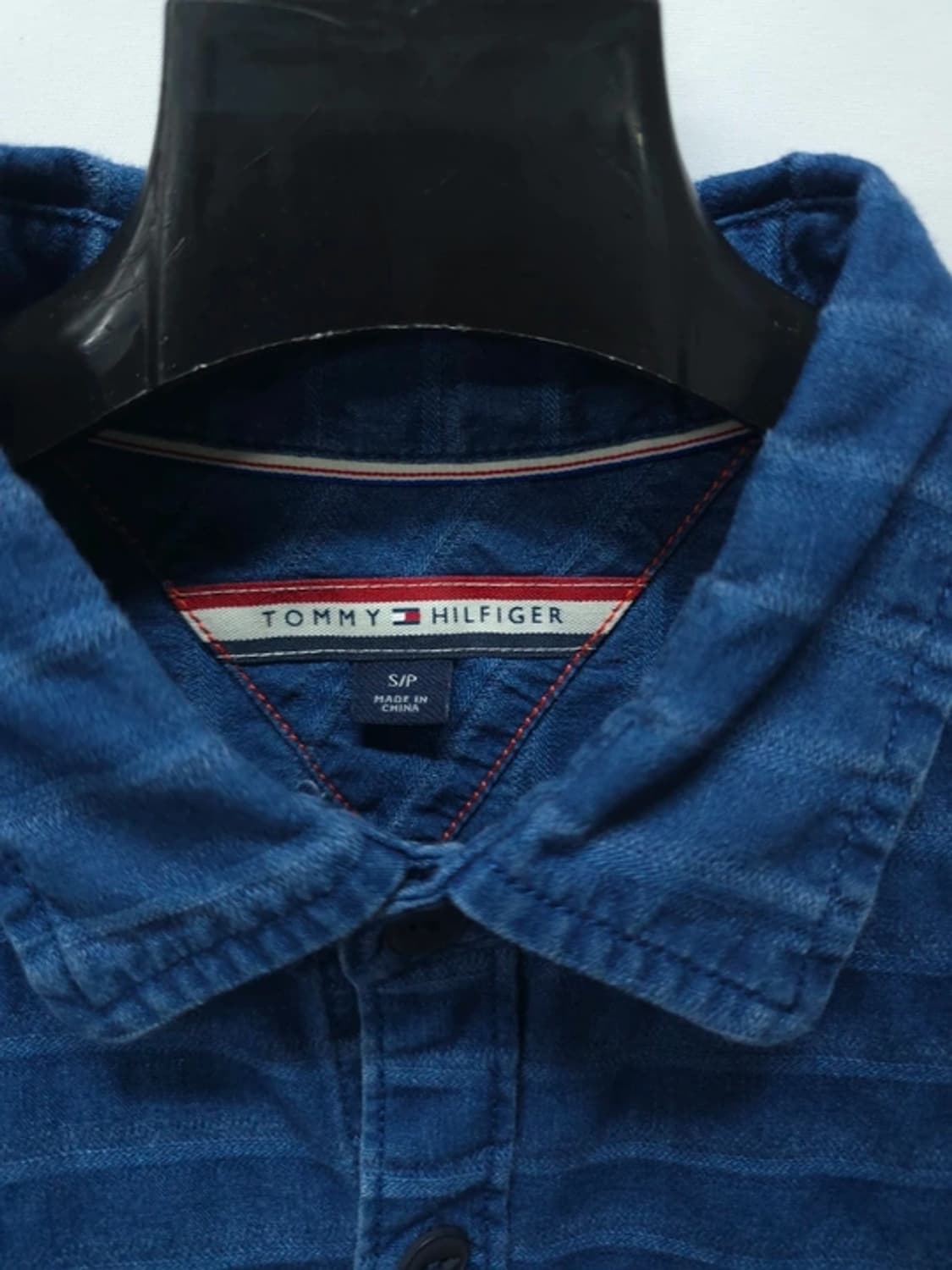 타미힐피거 샴브레이 진청 셔츠 (95) 상품이미지3