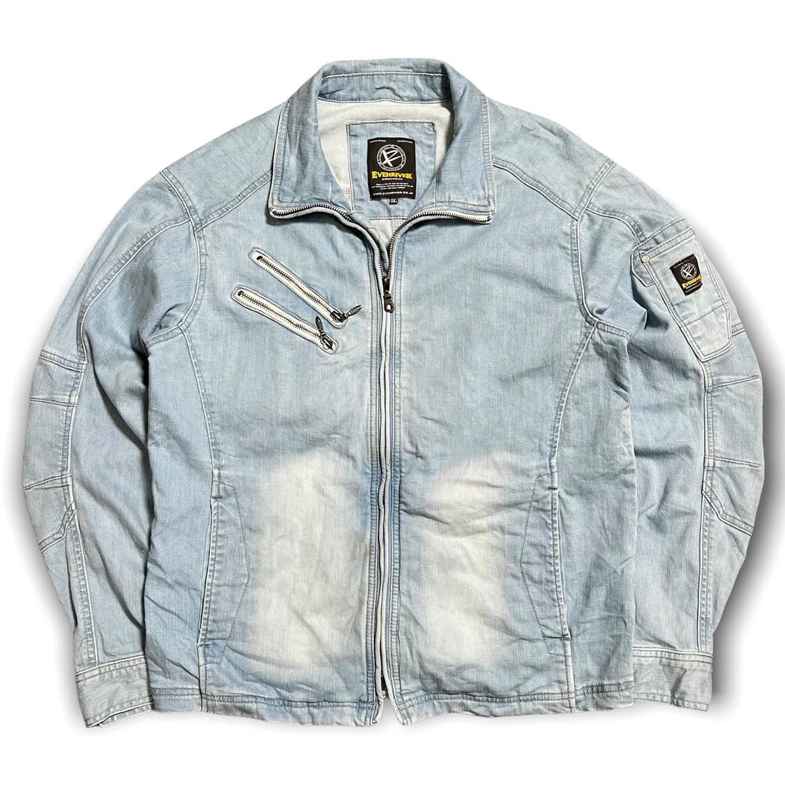 이븐 리버 데님 싱글 라이더 자켓 상품이미지1