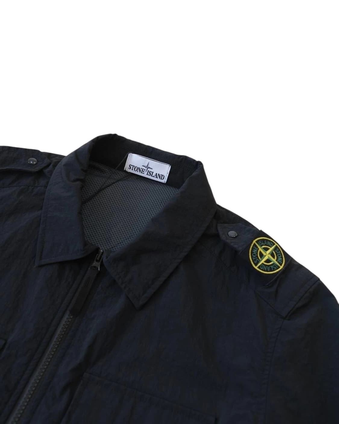 스톤아일랜드 견장 와펜 셔츠 집업 상품이미지3