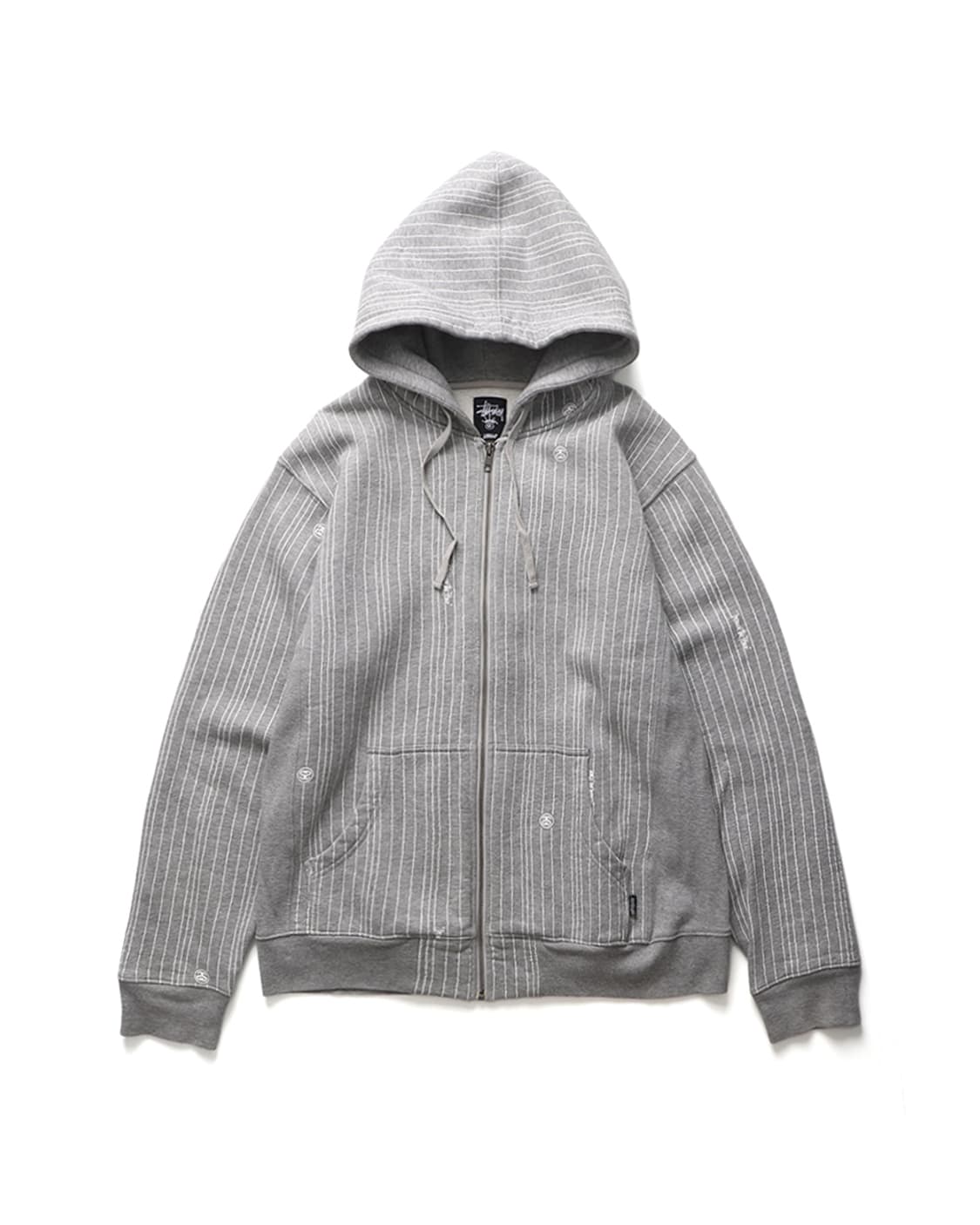 STUSSY Stripe Zip Hoodie 상품이미지1