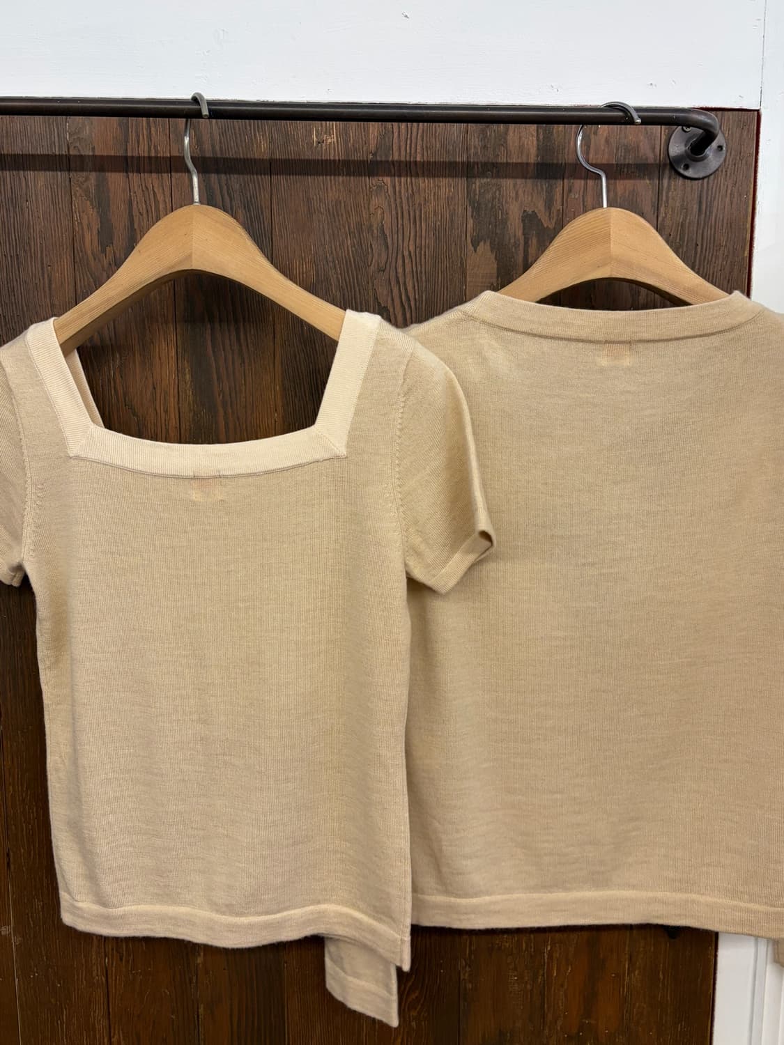 꾸레쥬 정품 베이지 니트&가디건 앙상블 상품이미지7