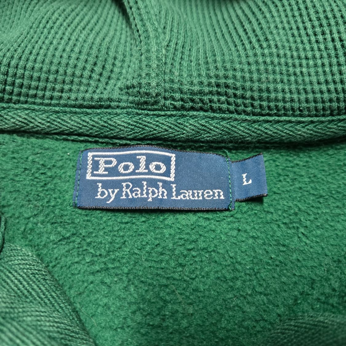 L 폴로랄프로렌 써멀 후드 집업 그린 상품이미지3