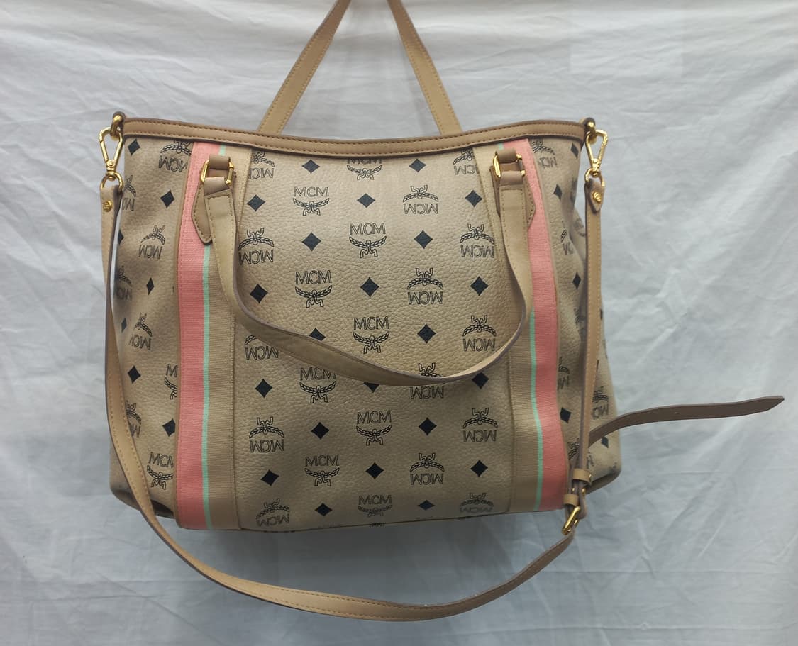 MCM 로고 토트백 겸 숄더백 상품이미지4