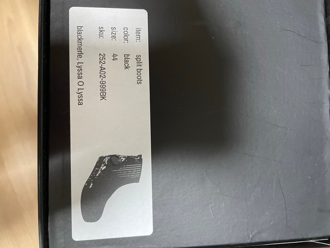 [44] Blackmerle split boots / black 상품이미지7