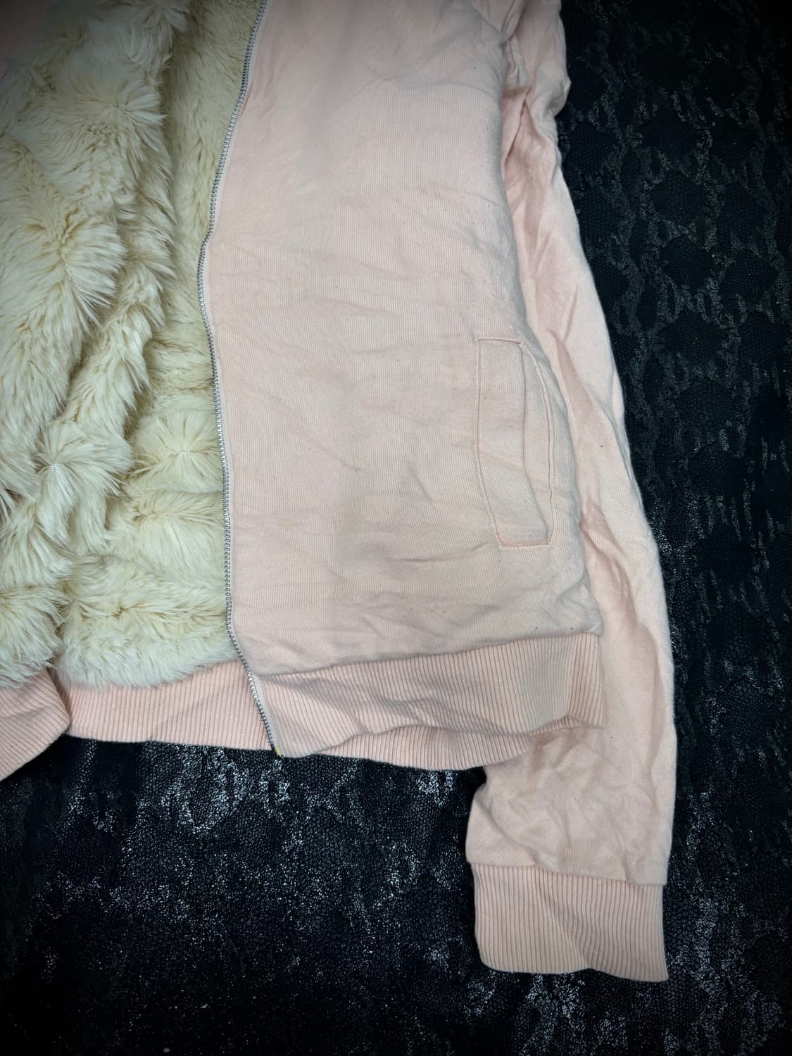 Gap 00s 딸기우유 퍼 후드집업 상품이미지3