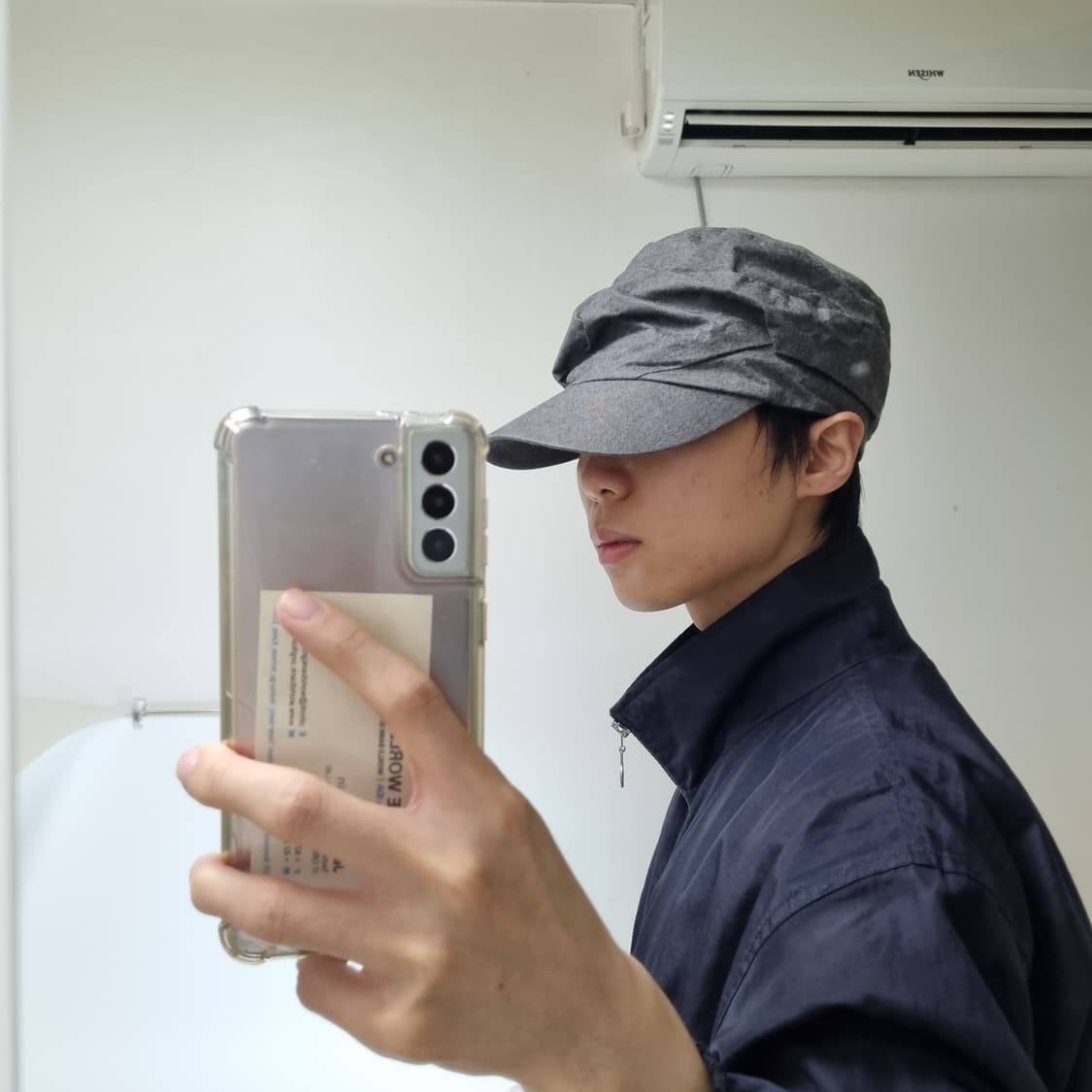 CA4LA  드레이프 캡 그레이 상품이미지8