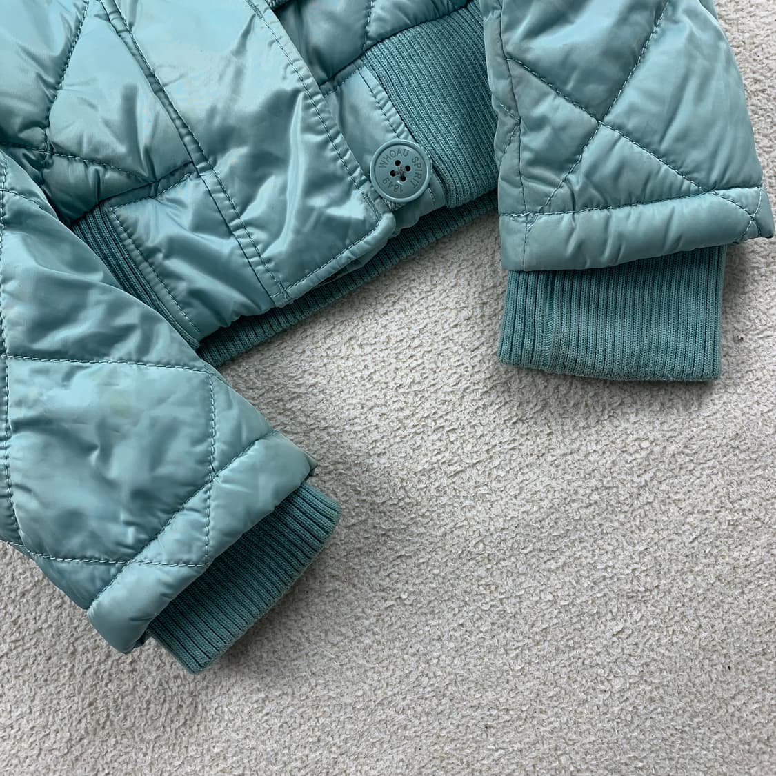 후아유 크롭 패딩 점퍼 민트 상품이미지3