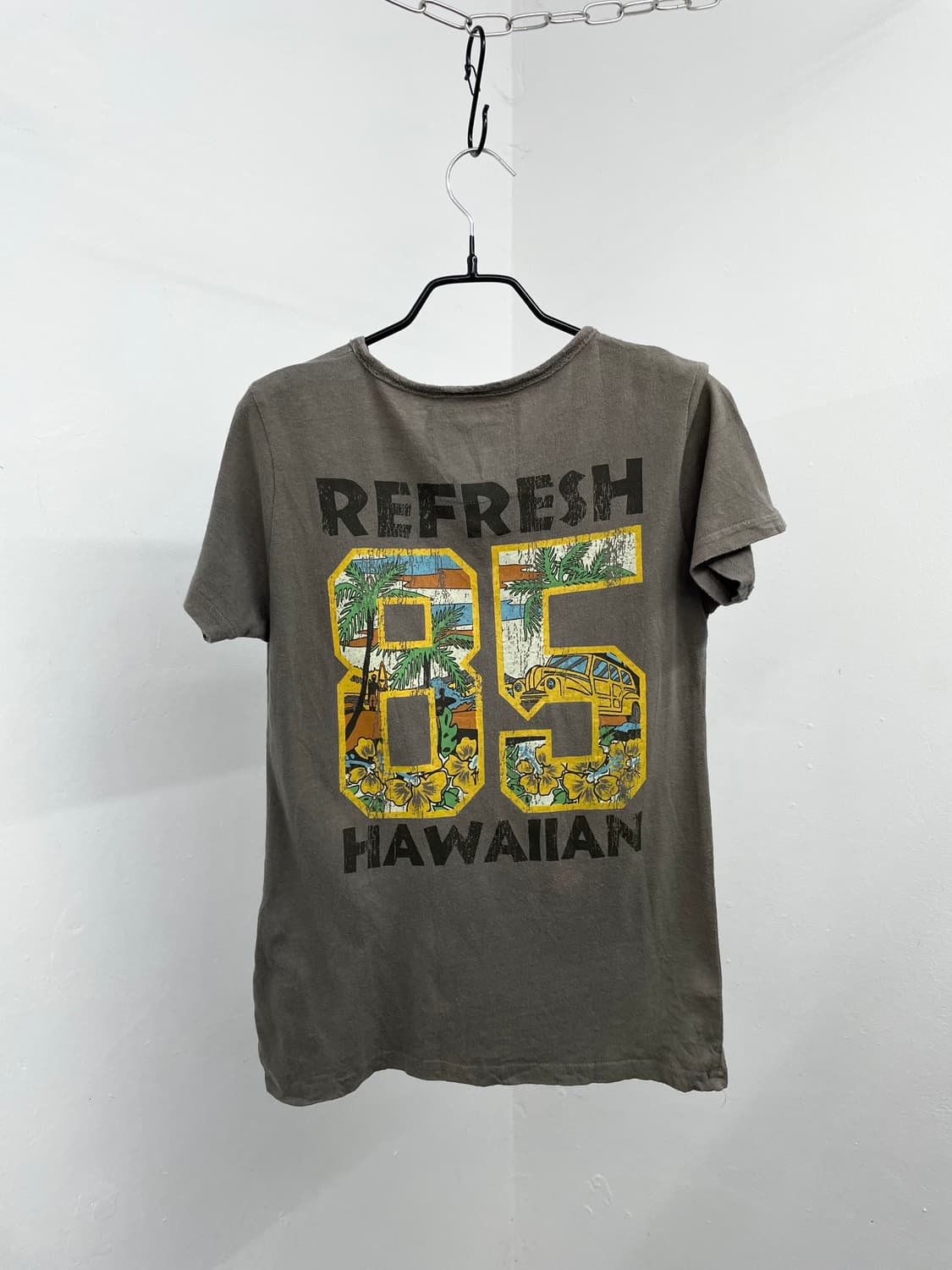 y2k 버튼 프린팅 티셔츠 상품이미지6