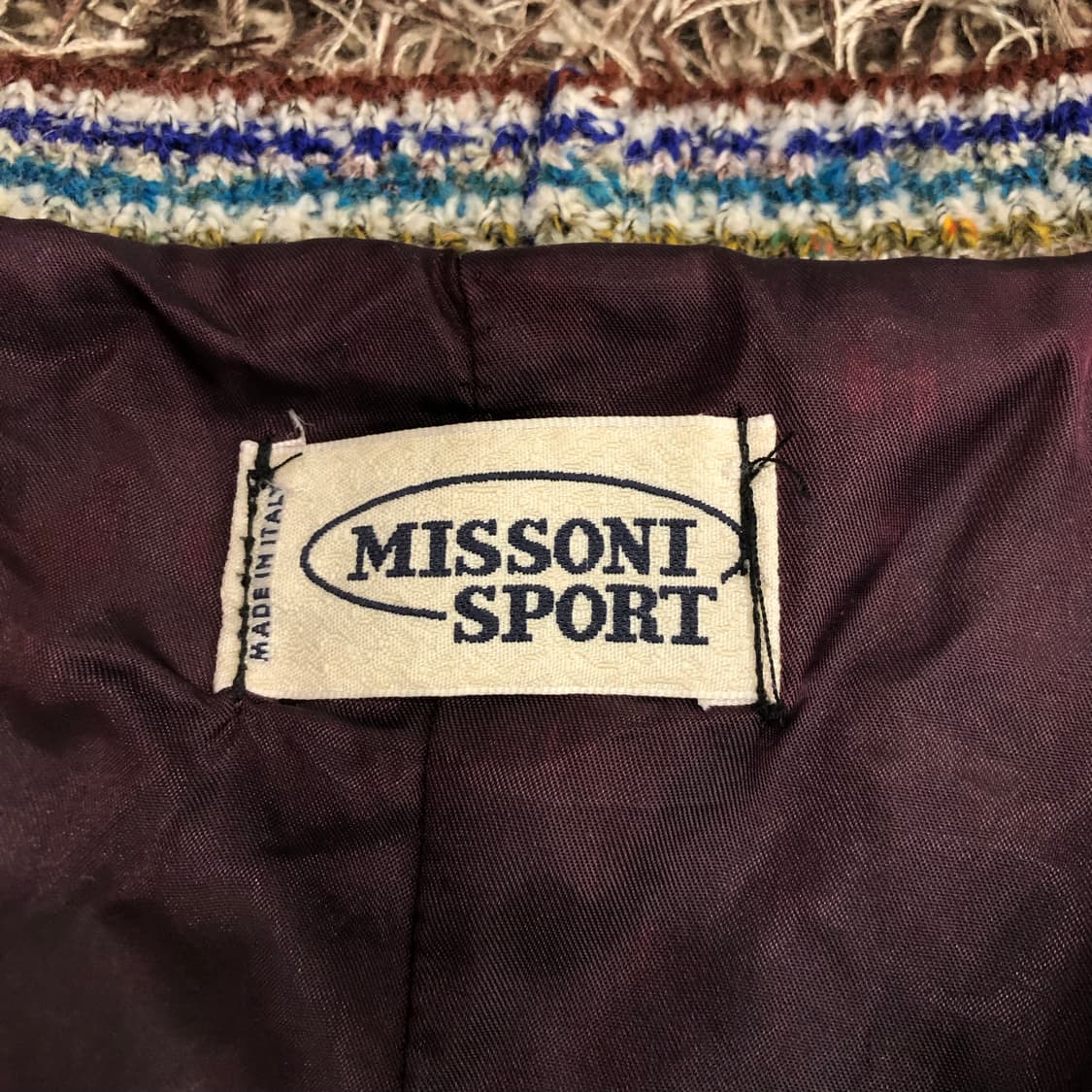 미쏘니 울 패턴 가디건 상품이미지5