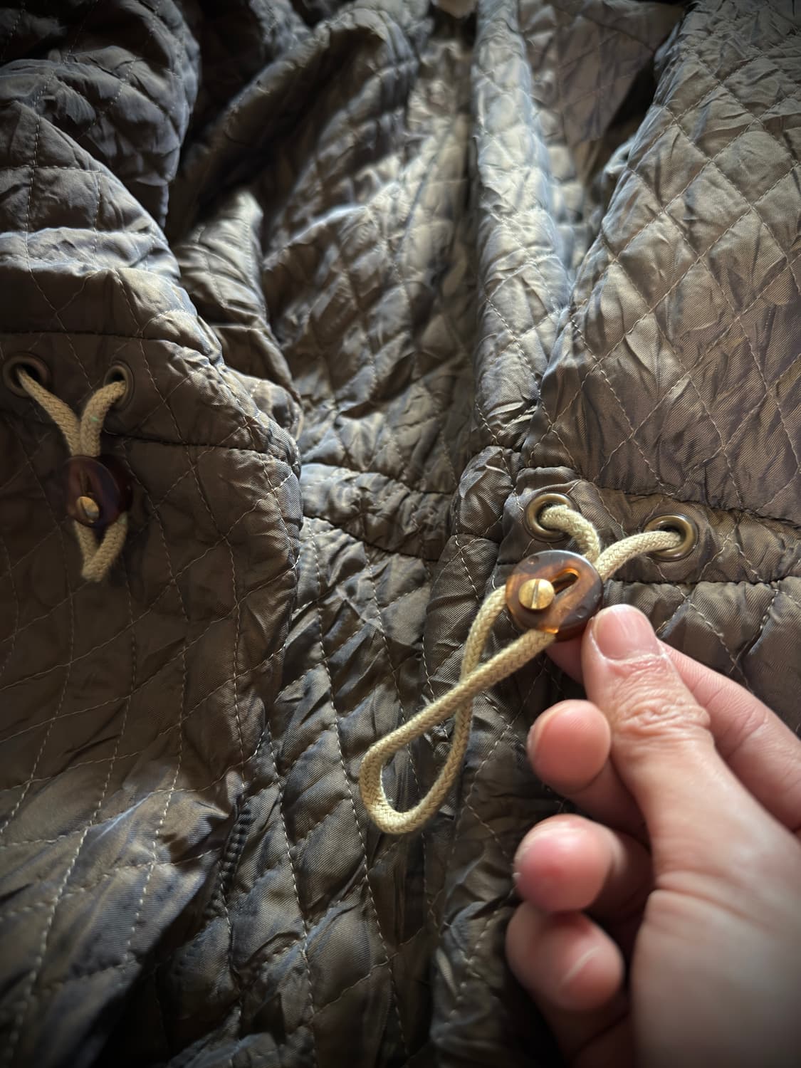 90s Takeo Kikuchi 썬페이딩 램스킨 레더 카코트 상품이미지9