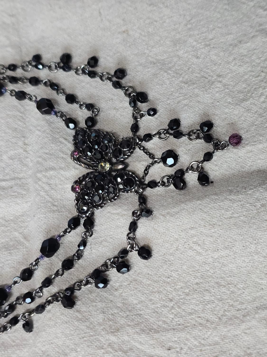 ANNA SUI gothic black butterfly necklace 상품이미지2