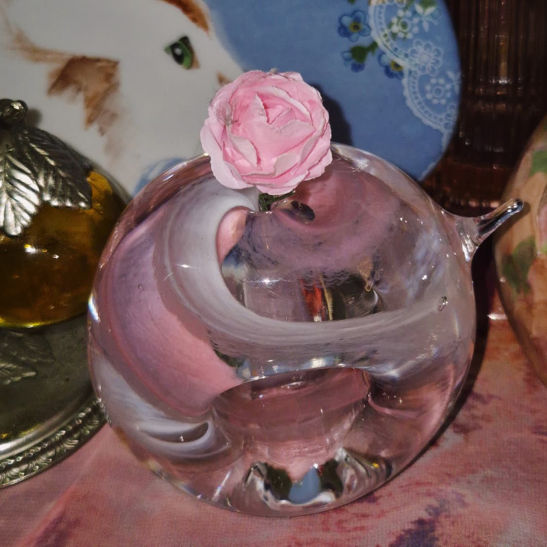 00s 메르하바 핸드블로운 한 송이 꽃병 오브제 상품이미지6