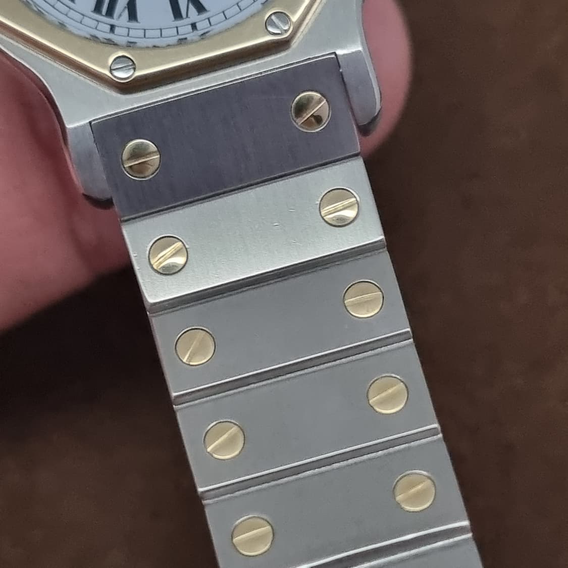 까르띠에 산토스 90s 18K 오토메틱 30mm 시계 상품이미지4