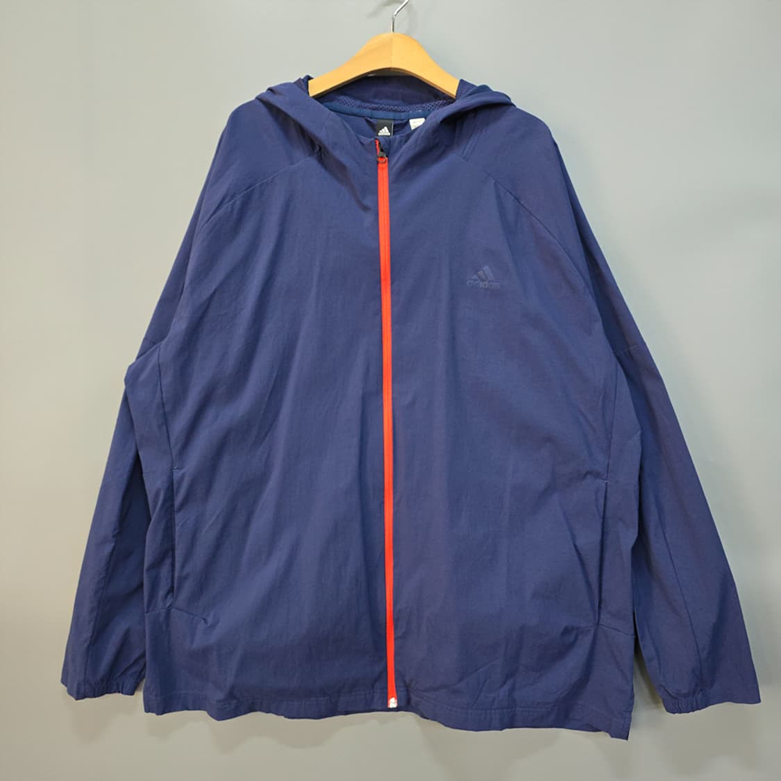 아디다스(adidas) 네이비 경량 후드 바람막이 상품이미지1