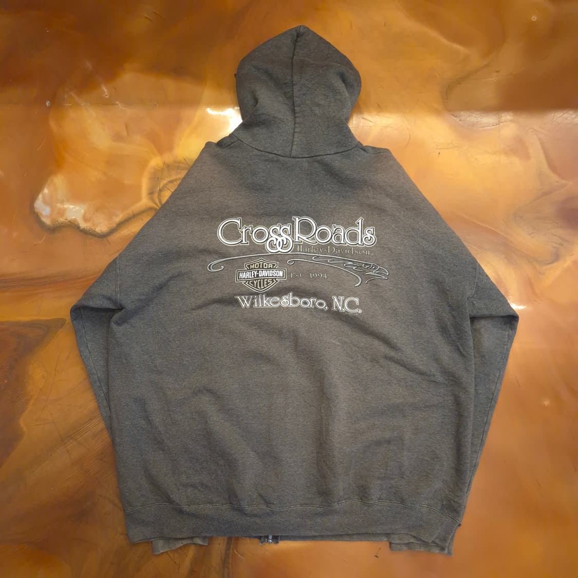 할리데이비슨 로고 후드집업 XL 상품이미지3