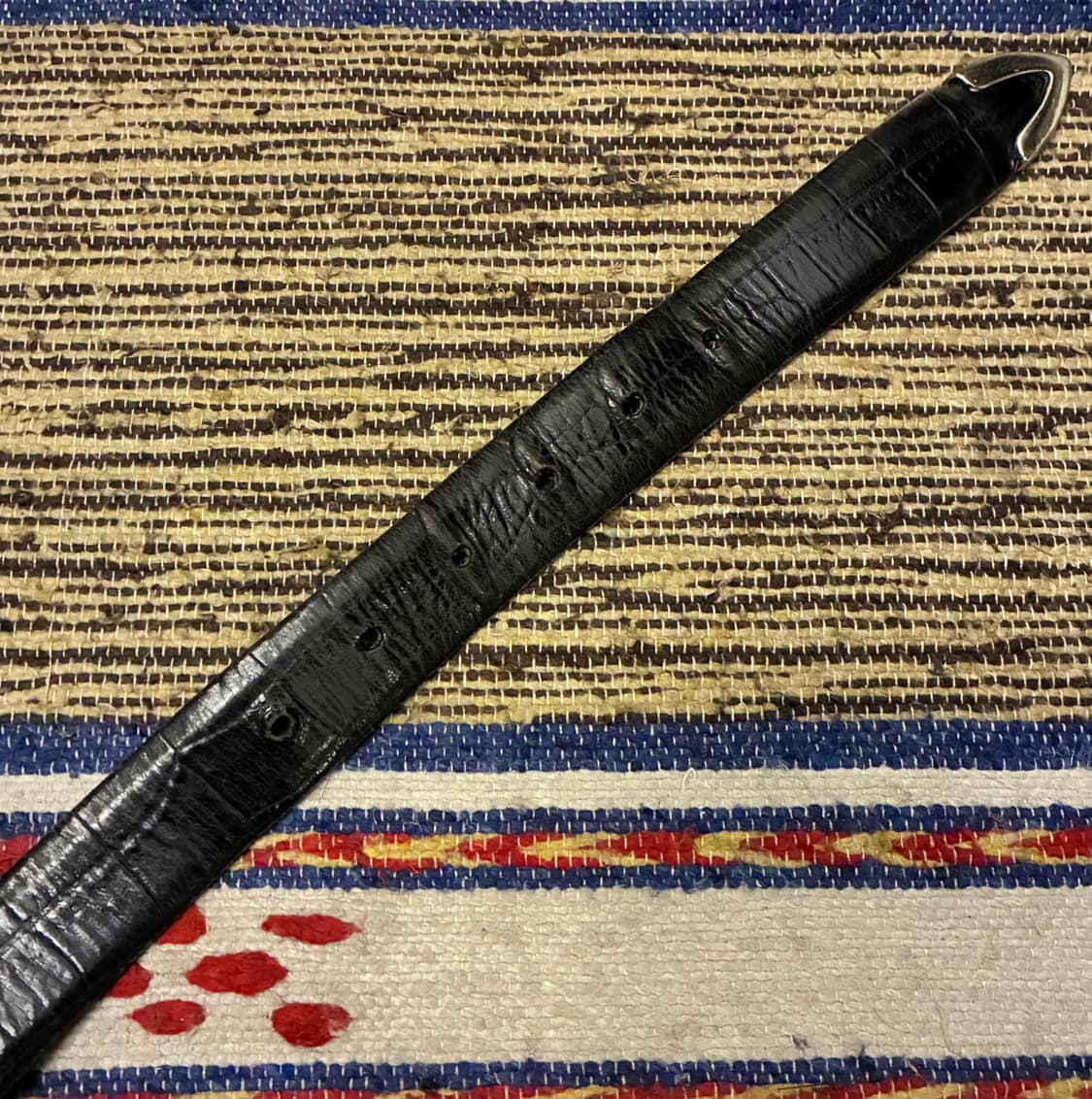 (32~38)90s USA 카프스킨 레더 빈티지 웨스턴벨트 가죽벨트 상품이미지6