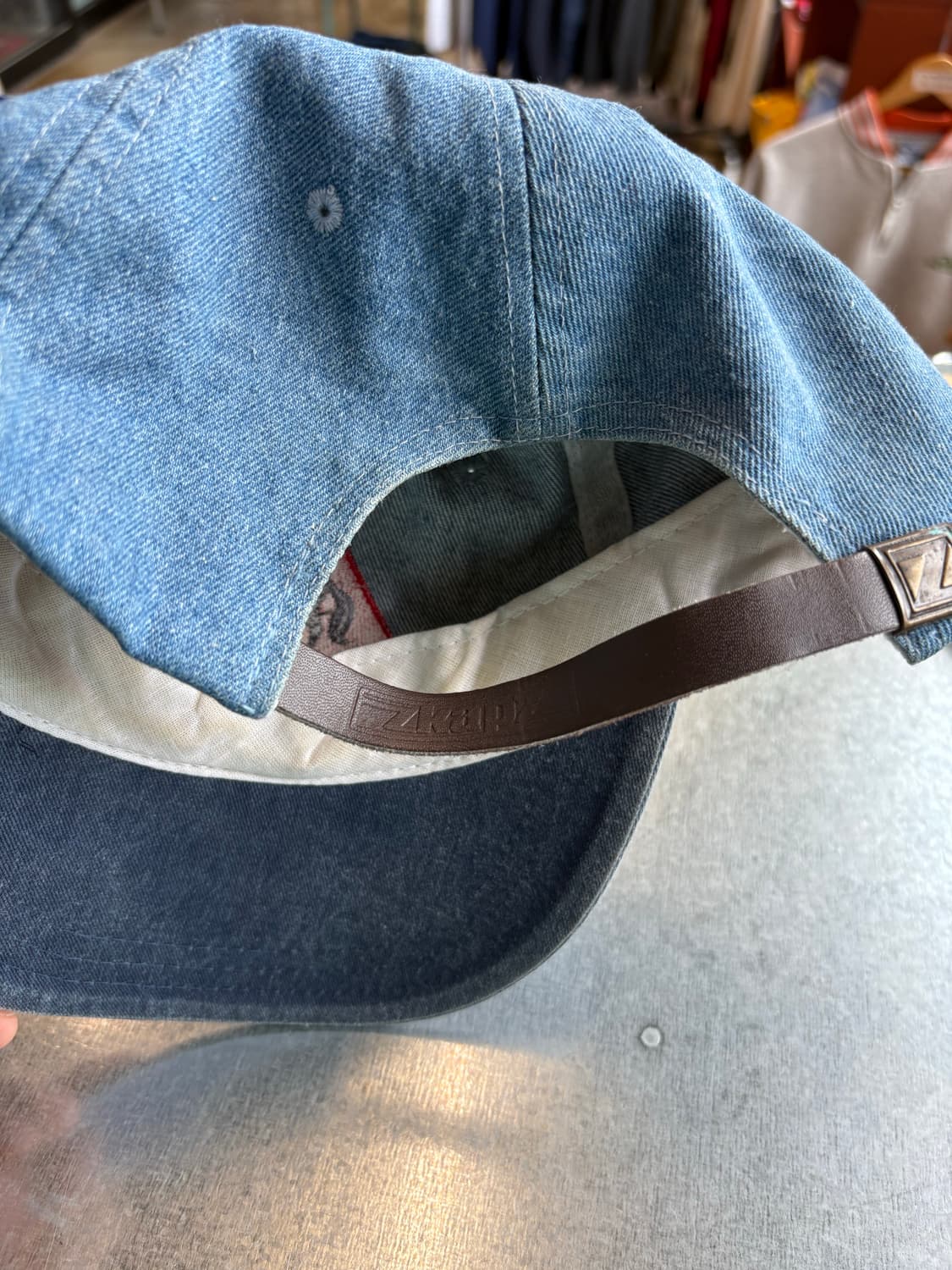 머스탱 자수 데님 빈티지 캡 상품이미지5