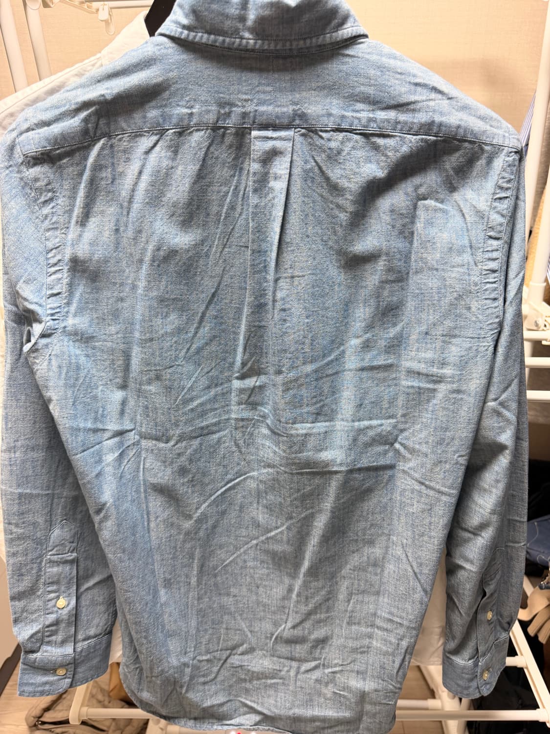 폴로 랄프로렌 셔츠 클래식핏 S(샴브레이,화이트 일괄) 상품이미지2