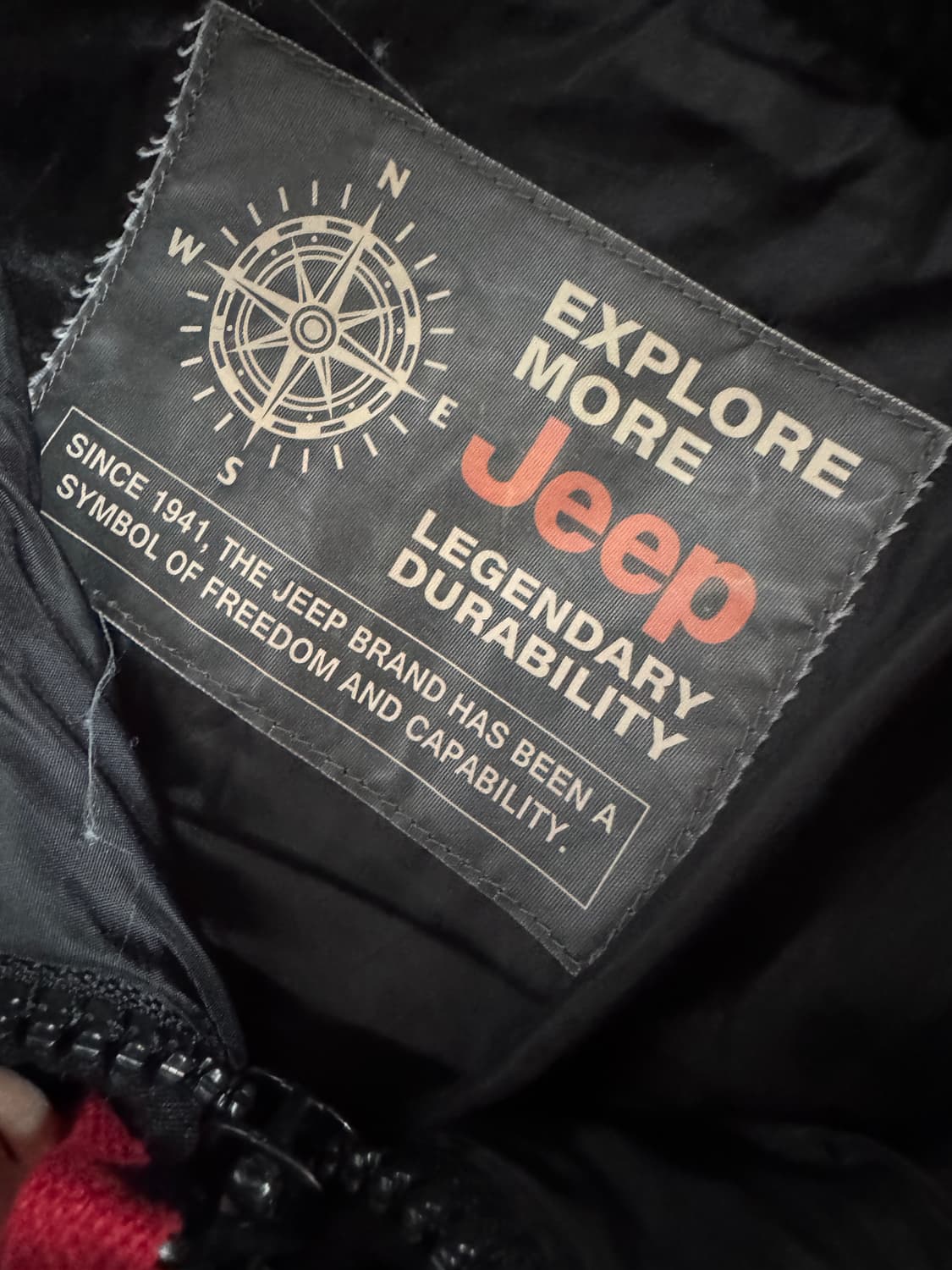 지프 Jeep 뽀글이 플리스 자켓 블랙 M~L 상품이미지3