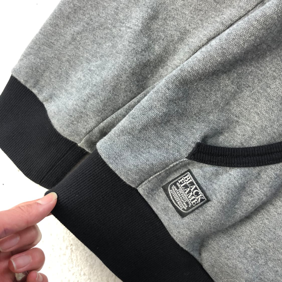 블랙프레임 스컬 프린팅 후드티  상품이미지4