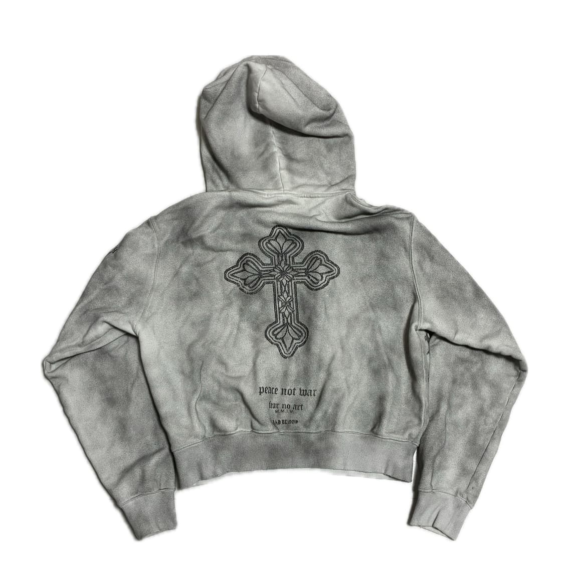 배드블러드 더스티화이트 후드티 S 상품이미지2