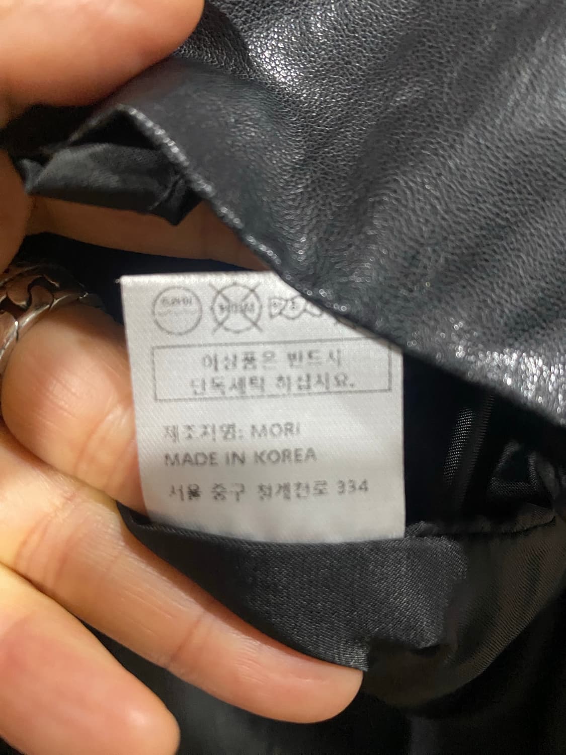 모리 스토어 블랙 레더 셔츠 자켓 상품이미지10