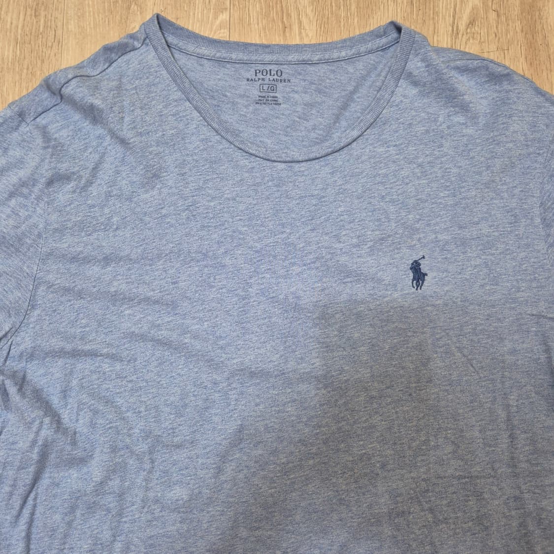 폴로 랄프로렌 스몰포니 라이트 블루 라운드 반팔티셔츠 상품이미지2