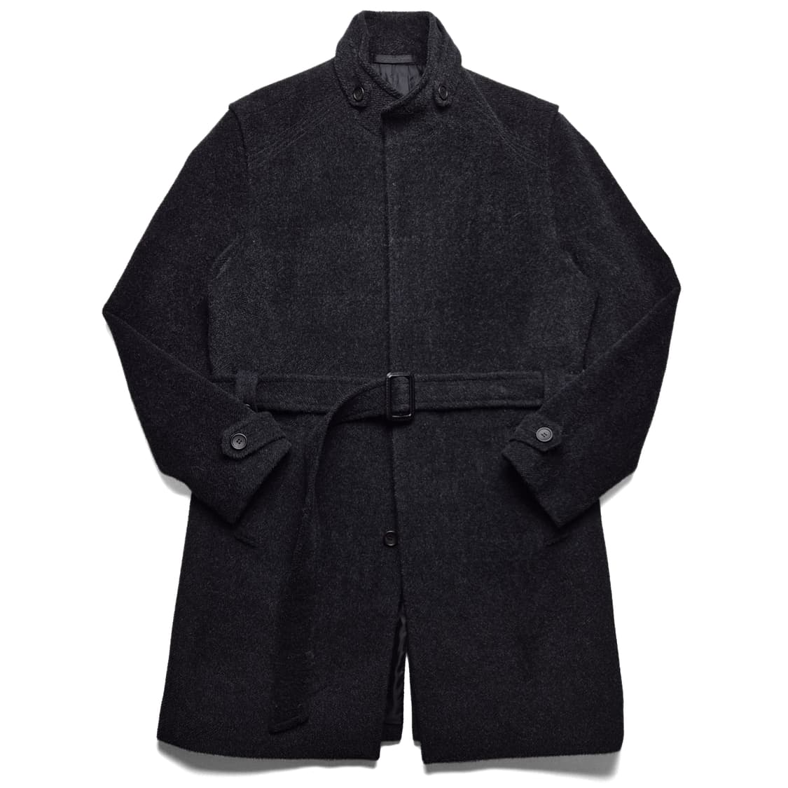 [48] 솔리드옴므 모헤어 블렌드 벨티드 코트 상품이미지2