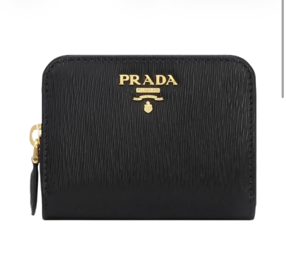 프라다 카드/동전 지갑 블랙 (풀구성) 상품이미지1