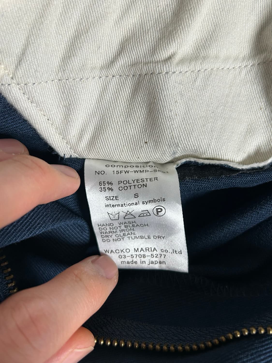 [S] 와코마리아 블랭크라인 치노 잭 블루 상품이미지10