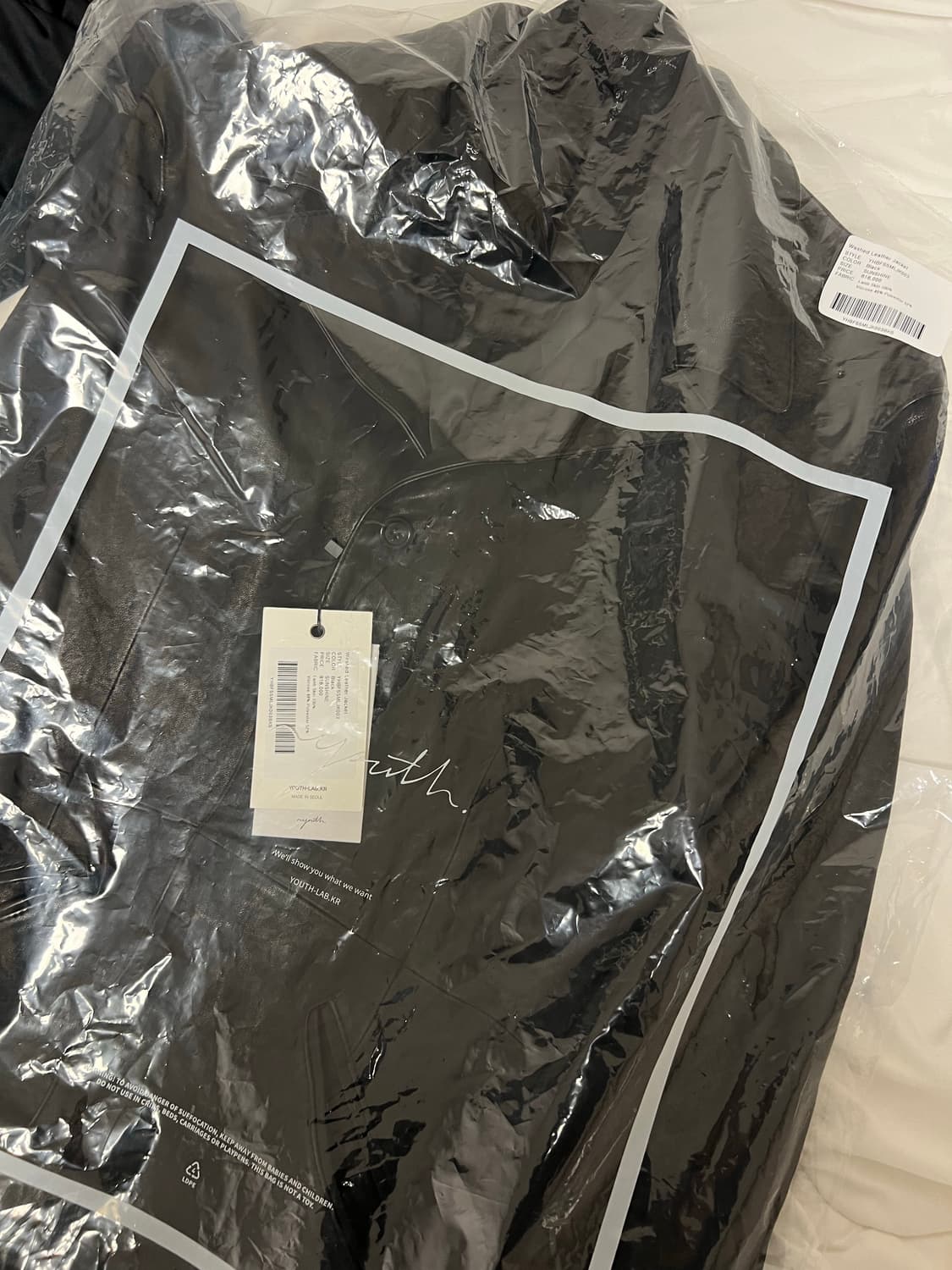 유스 워시드레더자켓 s사이즈 상품이미지2